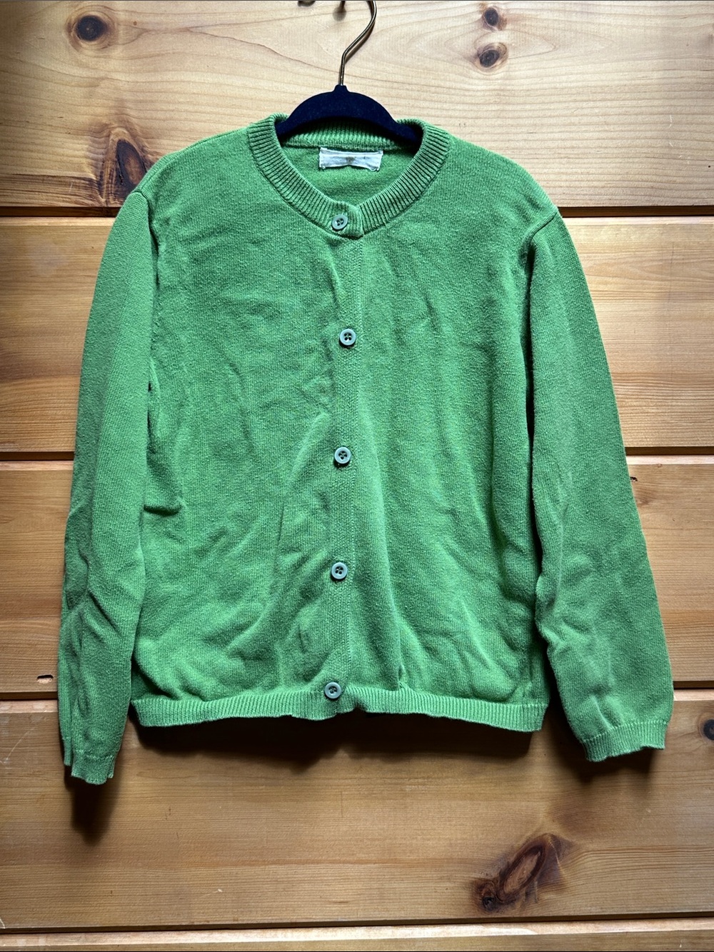 Cardigan 100% cotton green size 5/6 120